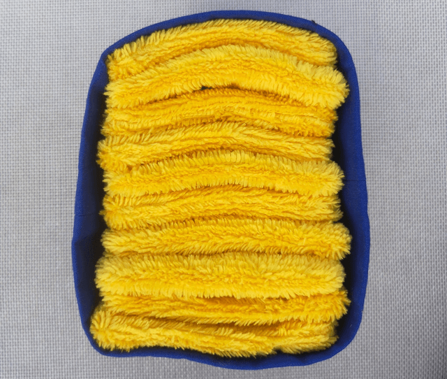 Panière Wax Vladia et 10 lingettes jaunes