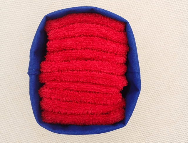 Panière Wax Mimi et 10 lingettes rouges