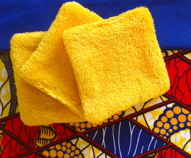 Panière Wax Vladia et 10 lingettes jaunes