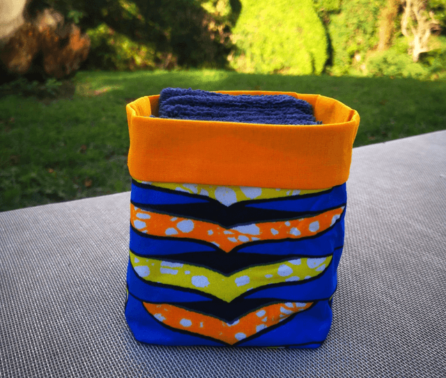 Panière Wax Clodette et 10 lingettes bleues