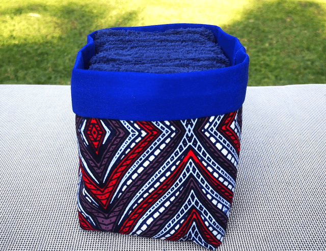Panière Wax Mimi et 10 lingettes bleues