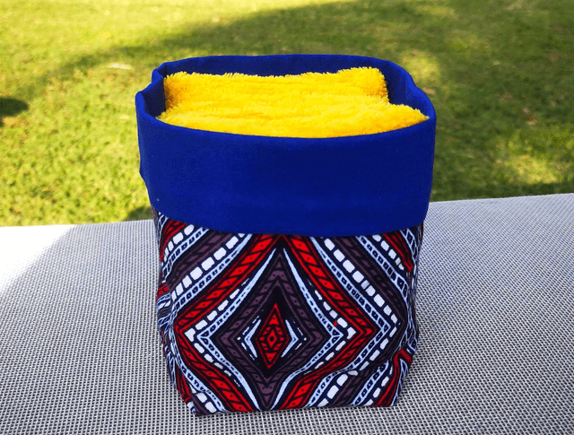 Panière Wax Mimi et 10 lingettes jaunes