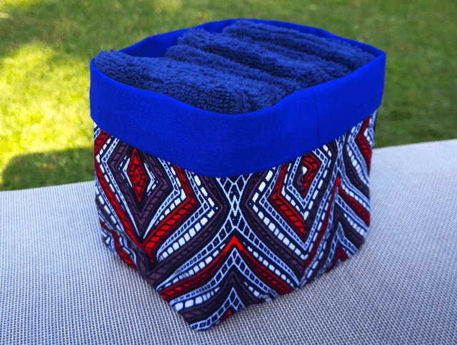 Panière Wax Mimi et 10 lingettes bleues