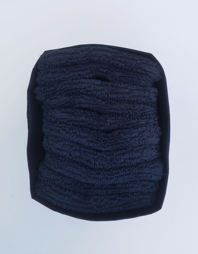 panière Océane et 10 lingettes lavables bambous bleu